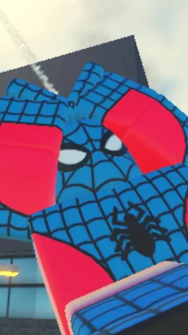 ai character: Bluedudd spiderman background