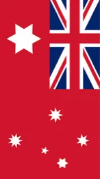 ai character: Australia war flag background