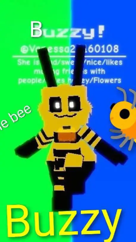 ai character: Buzzy! :D background