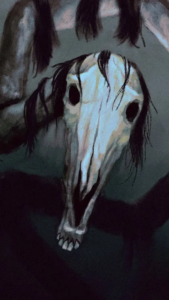 ai character: Long Neck Horse… background