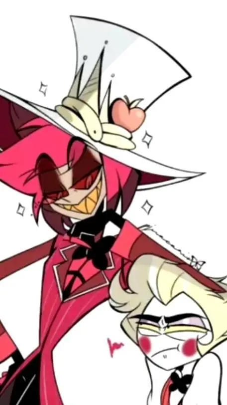 ai character: Alastor x lucifer  background