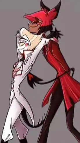 ai character: Alastor x lucifer  background