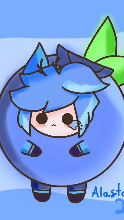 ai character: Alastor azul  background