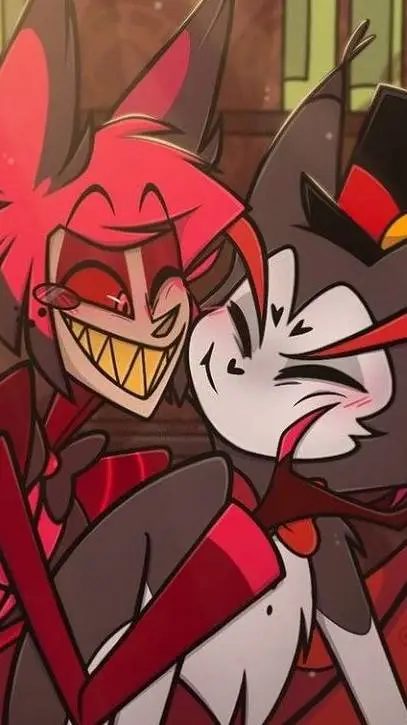 ai character: Alastor y husck  background