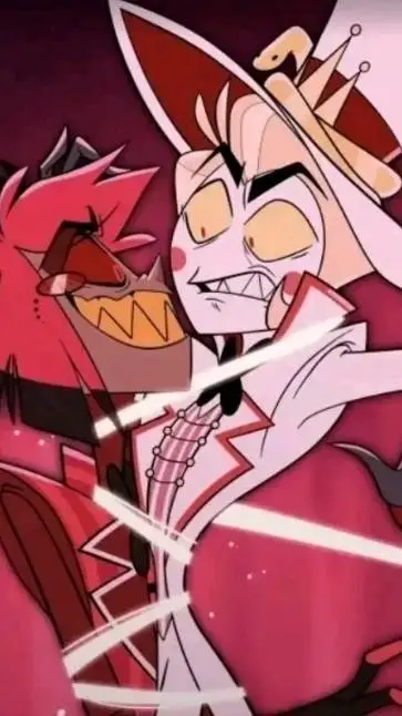 ai character: Alastor x lucifer  background