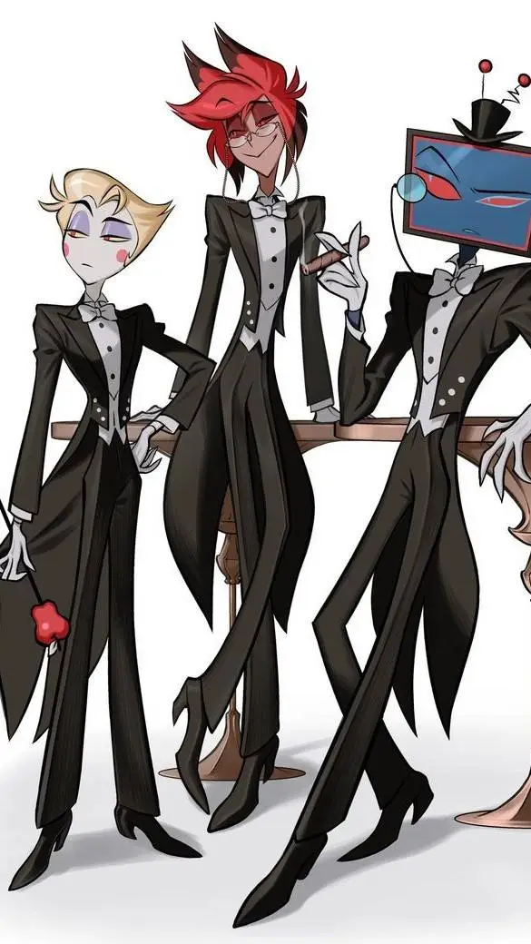 ai character: Al,lucy y Vox  background