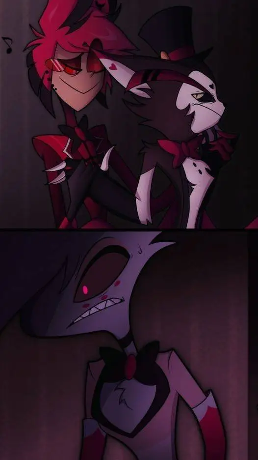 ai character: Alastor x Husck  background