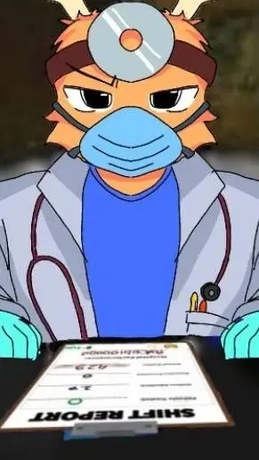 ai character: Dr. Harlow  background