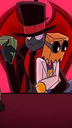 ai character: Black Hat x Flug  background