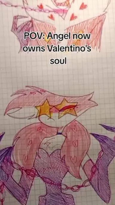 ai character: Angel dust  background