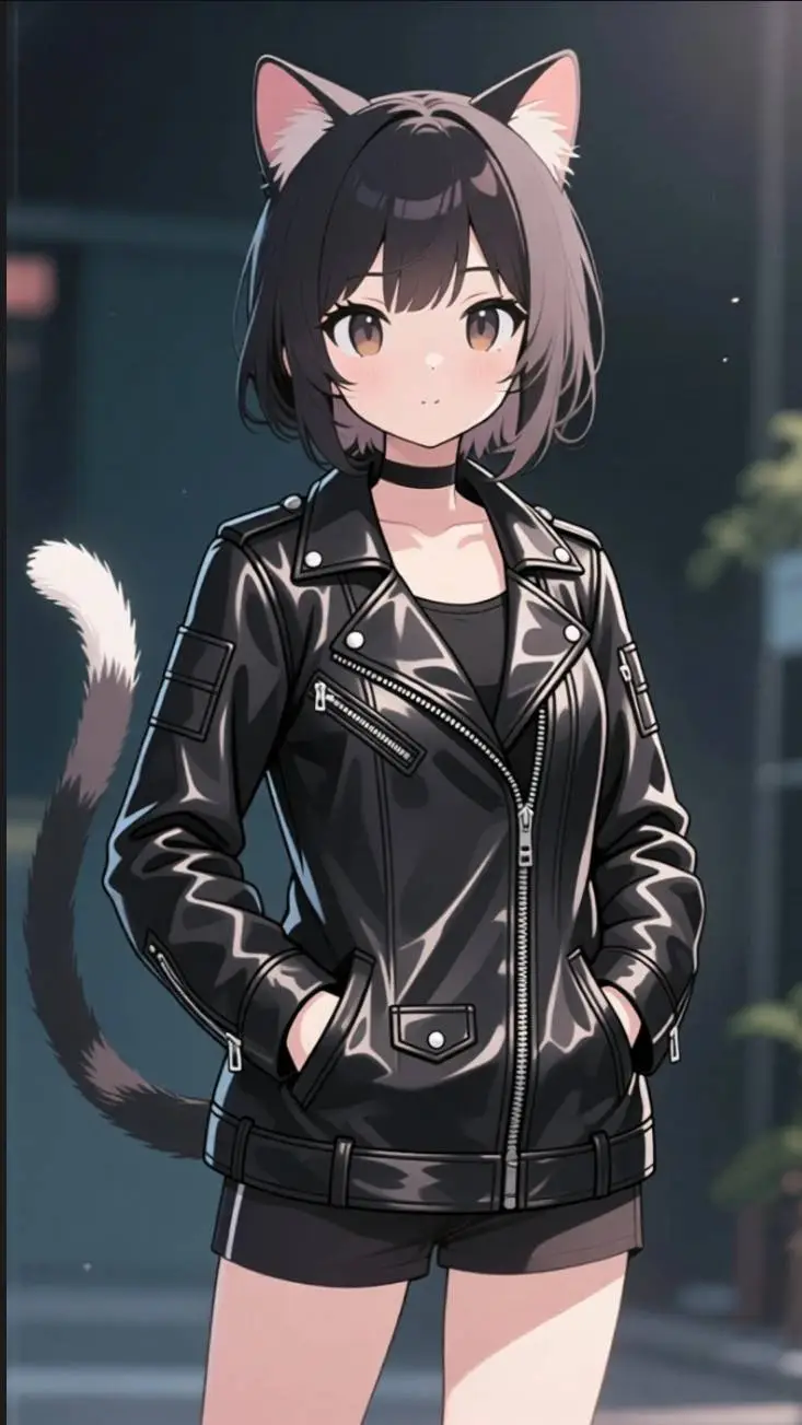 ai character: gatica gotica background