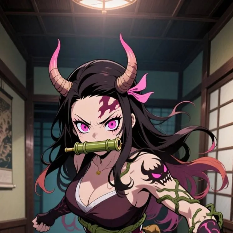 chat with ai character: nezuko demonio