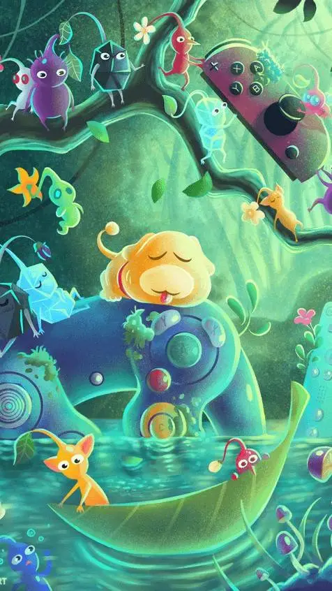 ai character: PikminTopia  background