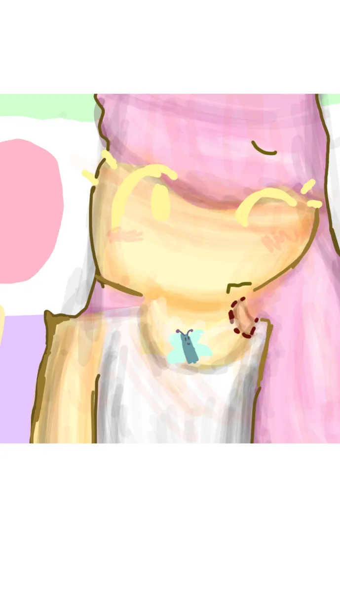 ai character: WHO BIT FLUTTERSHY background
