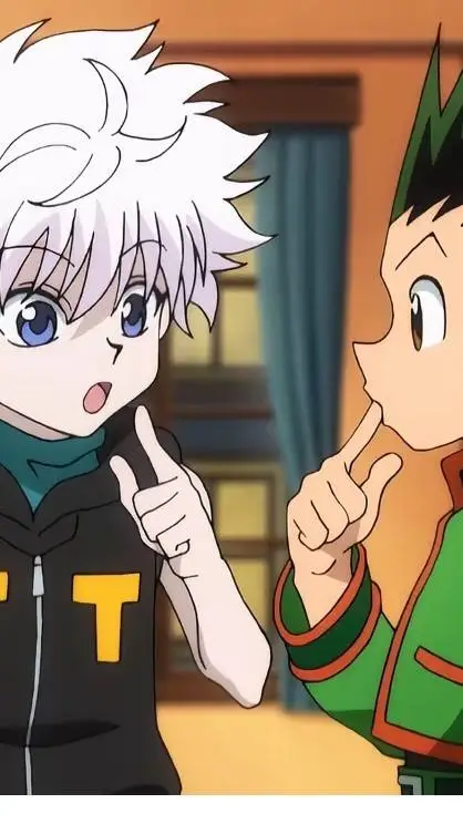 ai character: killua y gon  background