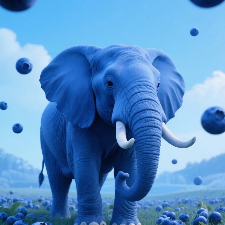 chat with ai character: blueberry elephant