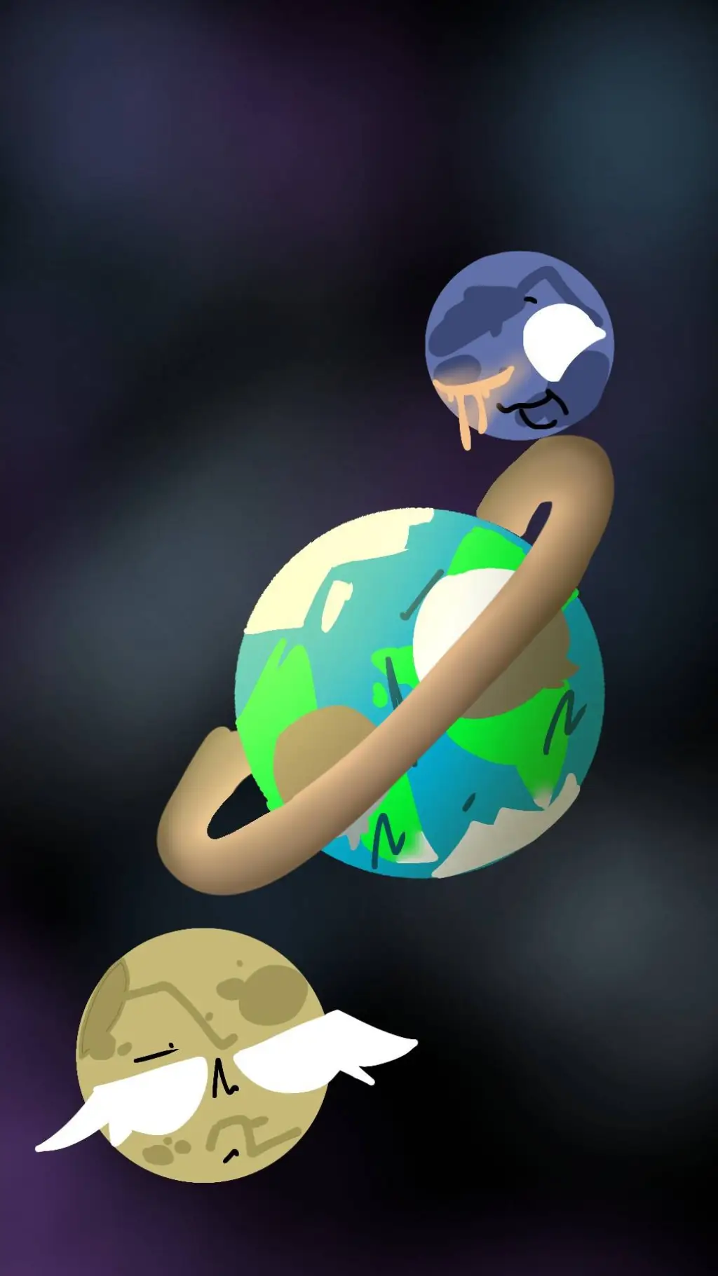 ai character: Solarballs AU(+OC) background