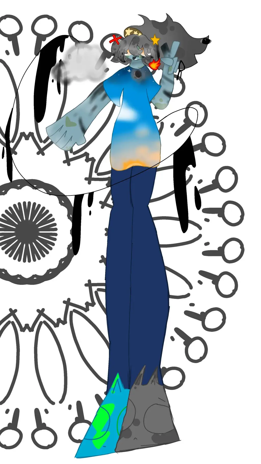 ai character: Earth background