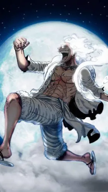 ai character: 5 gear luffy background