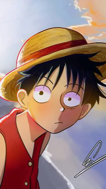 ai character: Luffy and Robin background