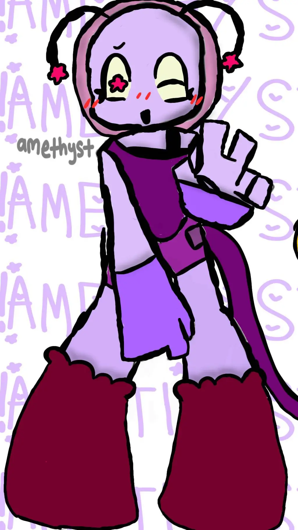 ai character: amethyst loves u?  background