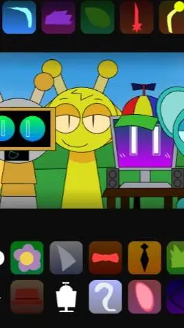 ai character: sprunki suniele  background