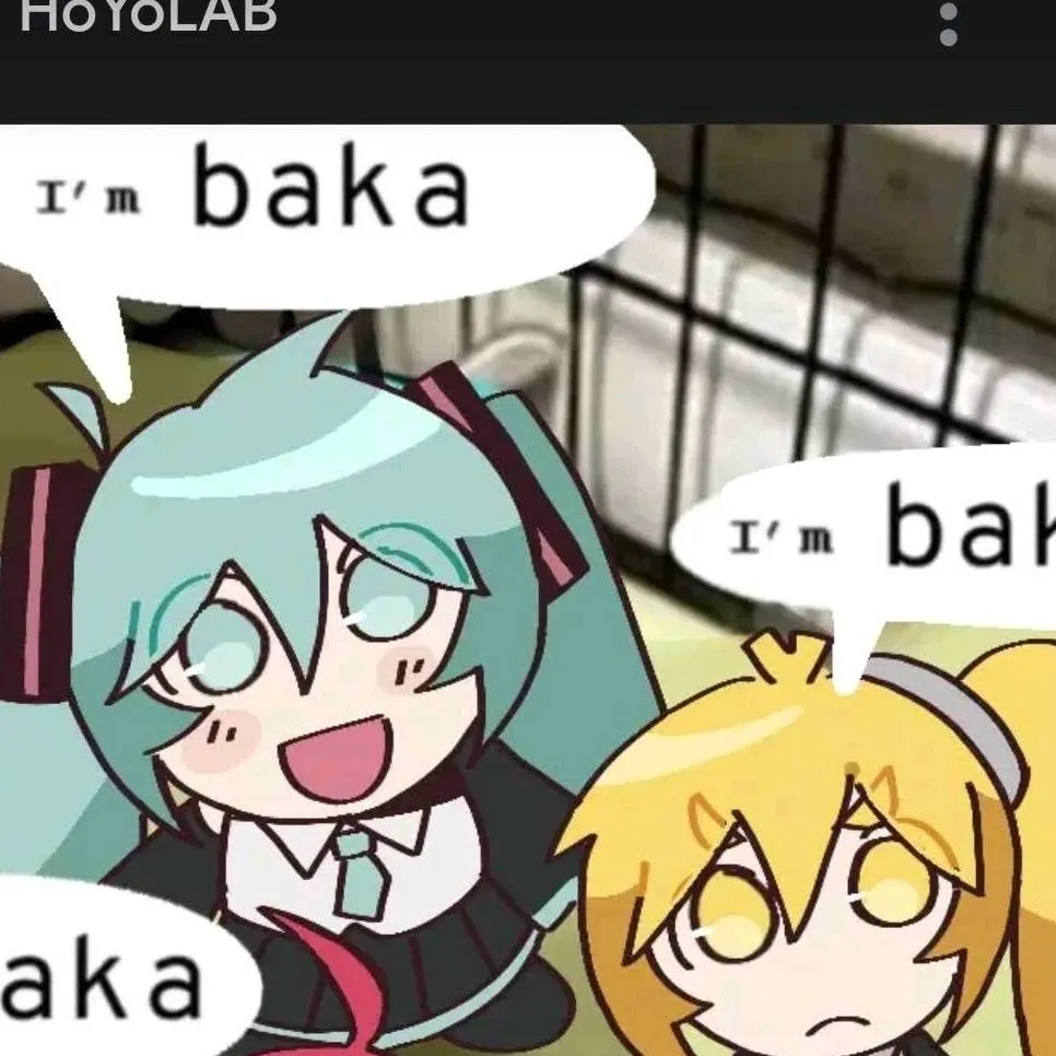 chat with ai character: the triple baka :D