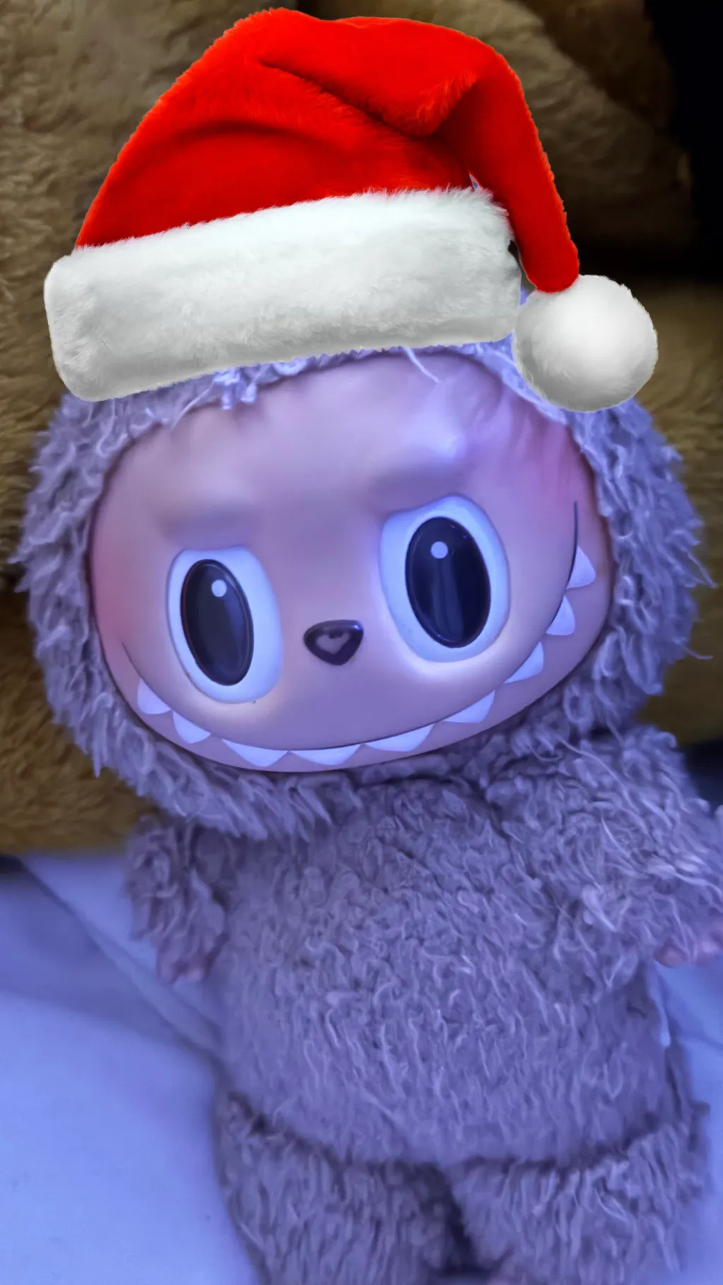 ai character: Labubu background