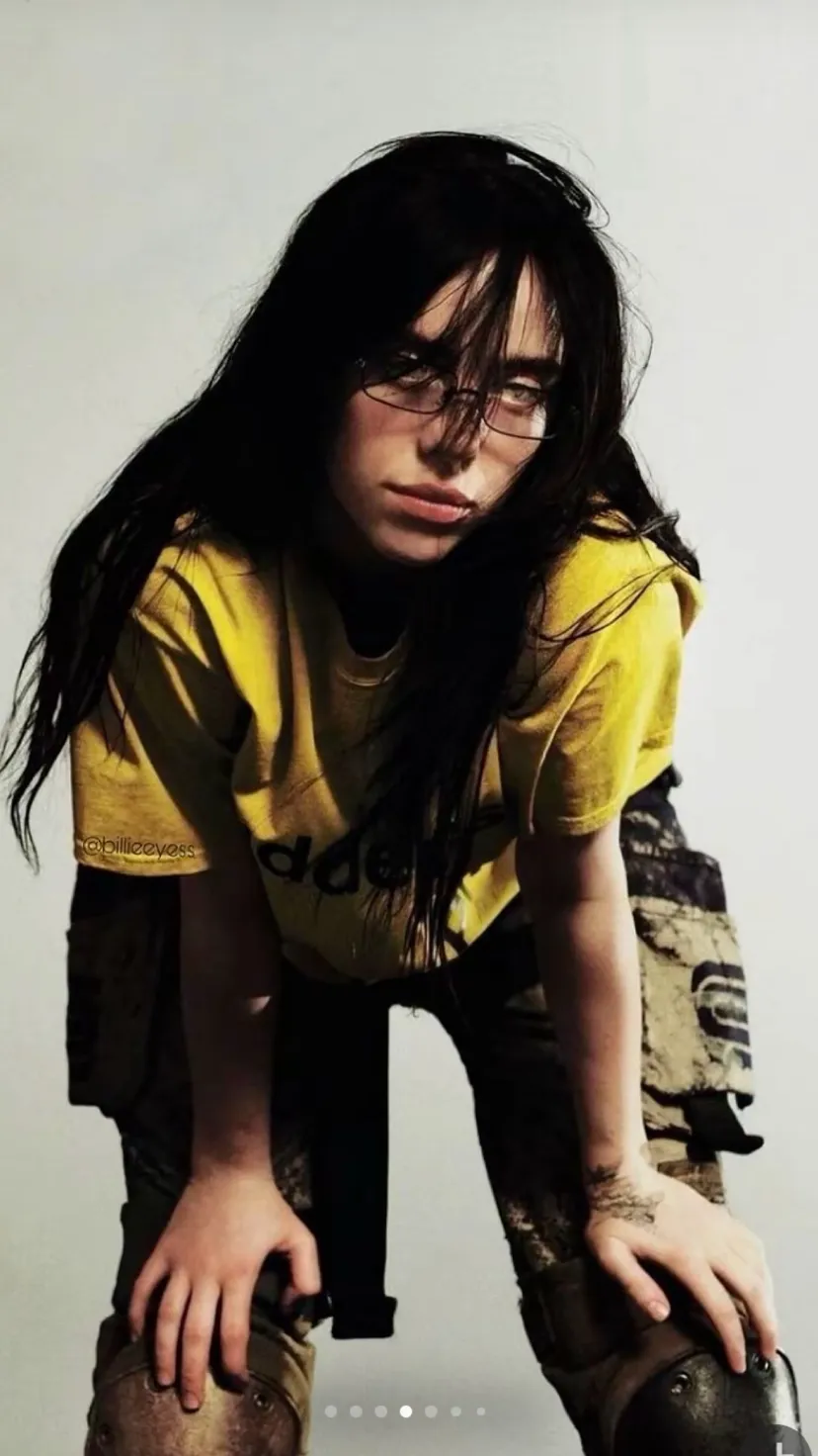 ai character: Billie eilish background