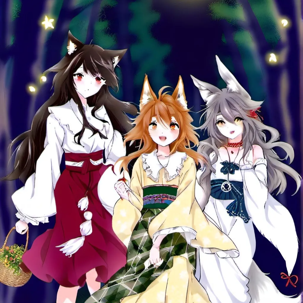 chat with ai character: wolf girls