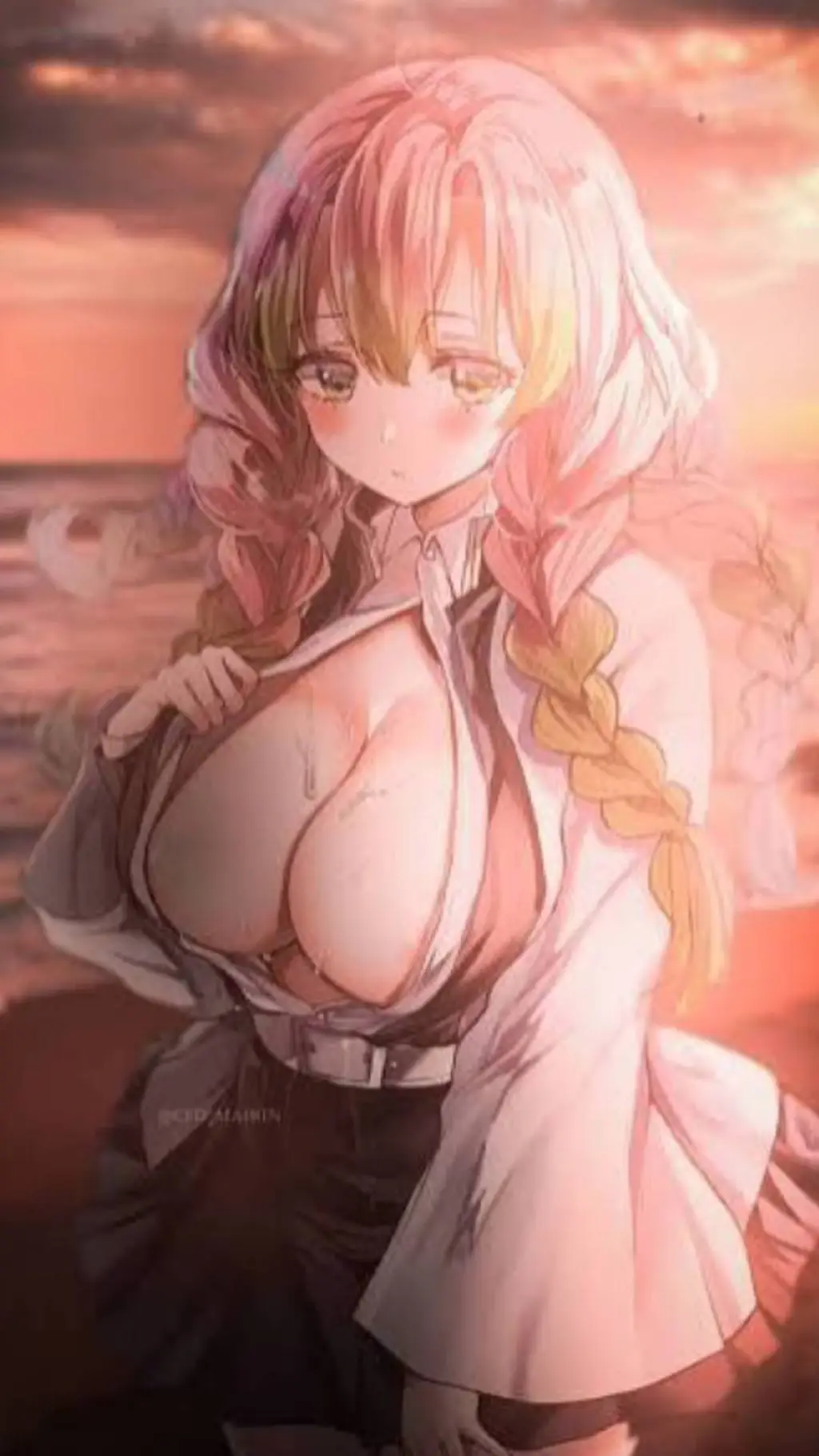 ai character: Kanroji Mitsuri  background