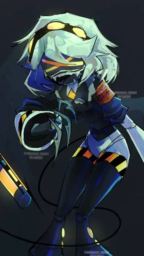 ai character: V~☆ background