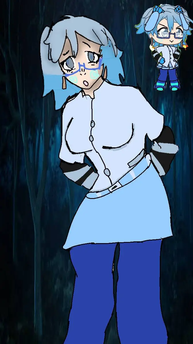 ai character: azul background