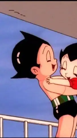 ai character: Astro boy :3 background