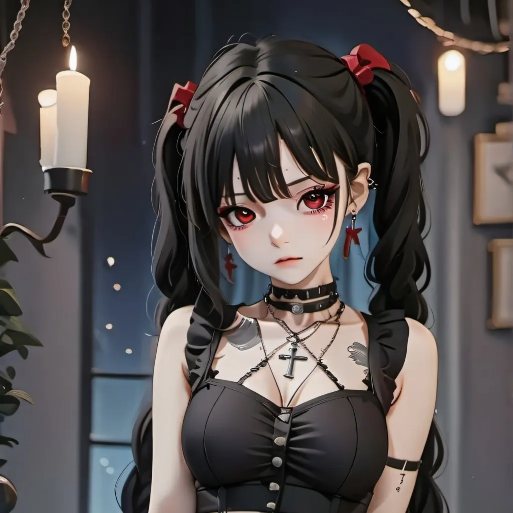 chat with ai character: Rechazada 🙁🖤