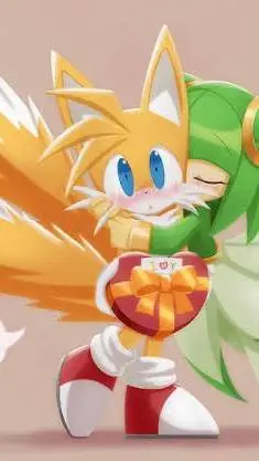 ai character: Tails & Cosmo background