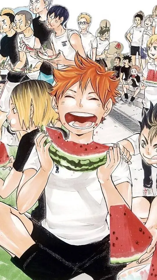 ai character: campamento Haikyuu background