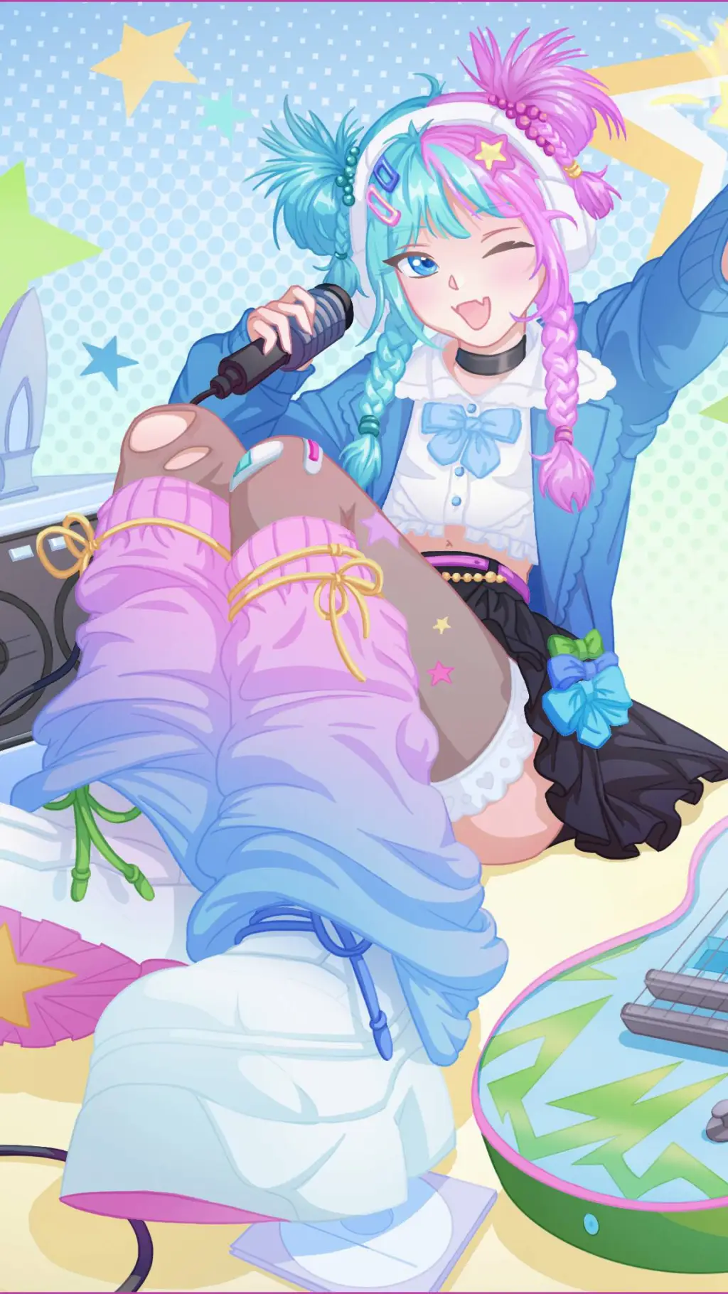 ai character: mha x kny background