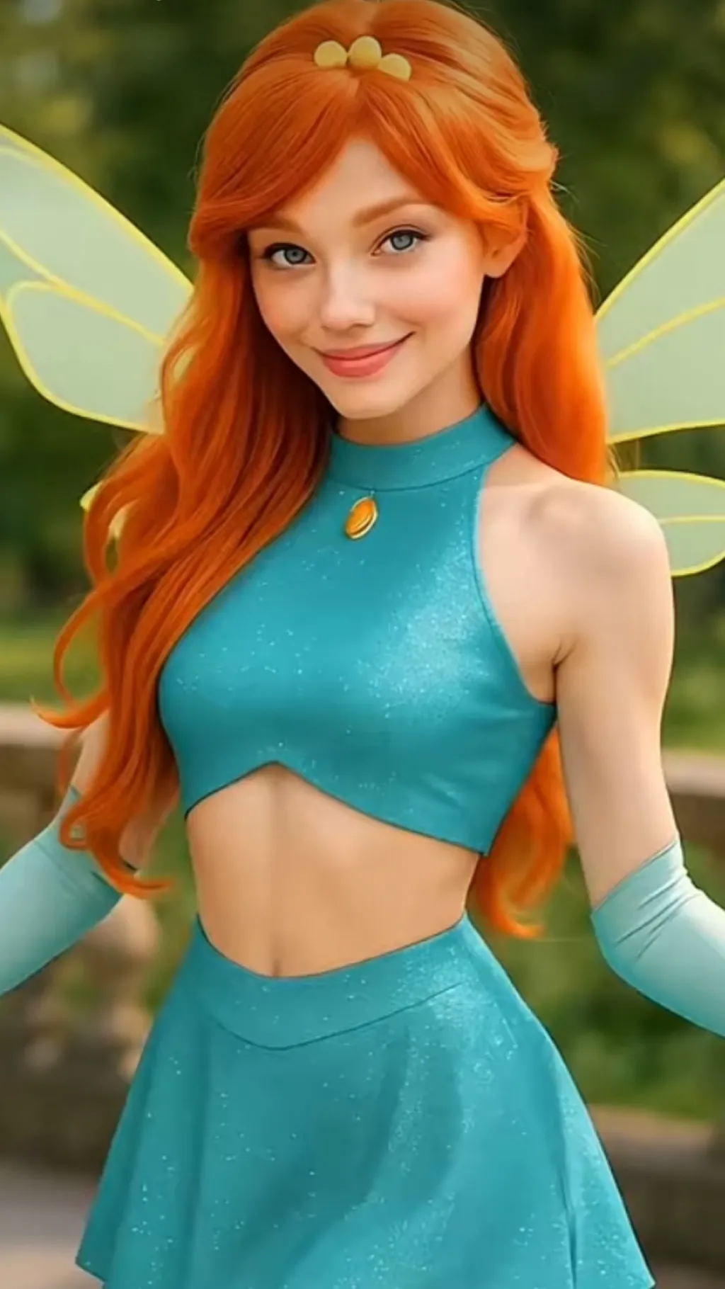 ai character: Fairy Bloom background
