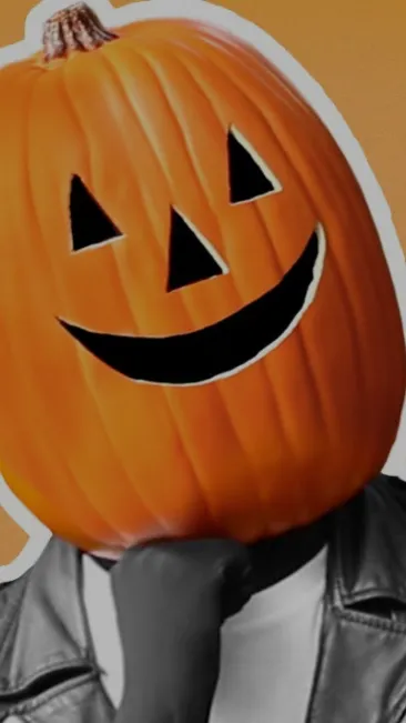 ai character: Pumpkin background