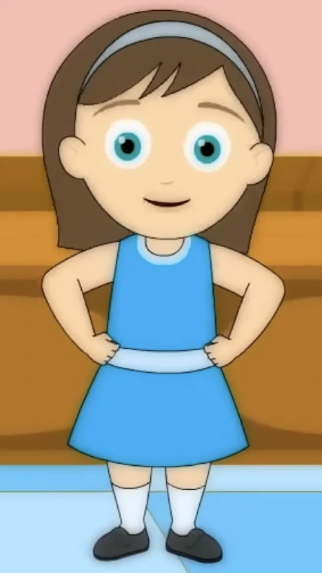 ai character: Girl background