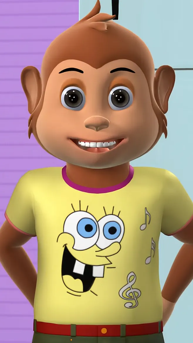 ai character: Monkey background