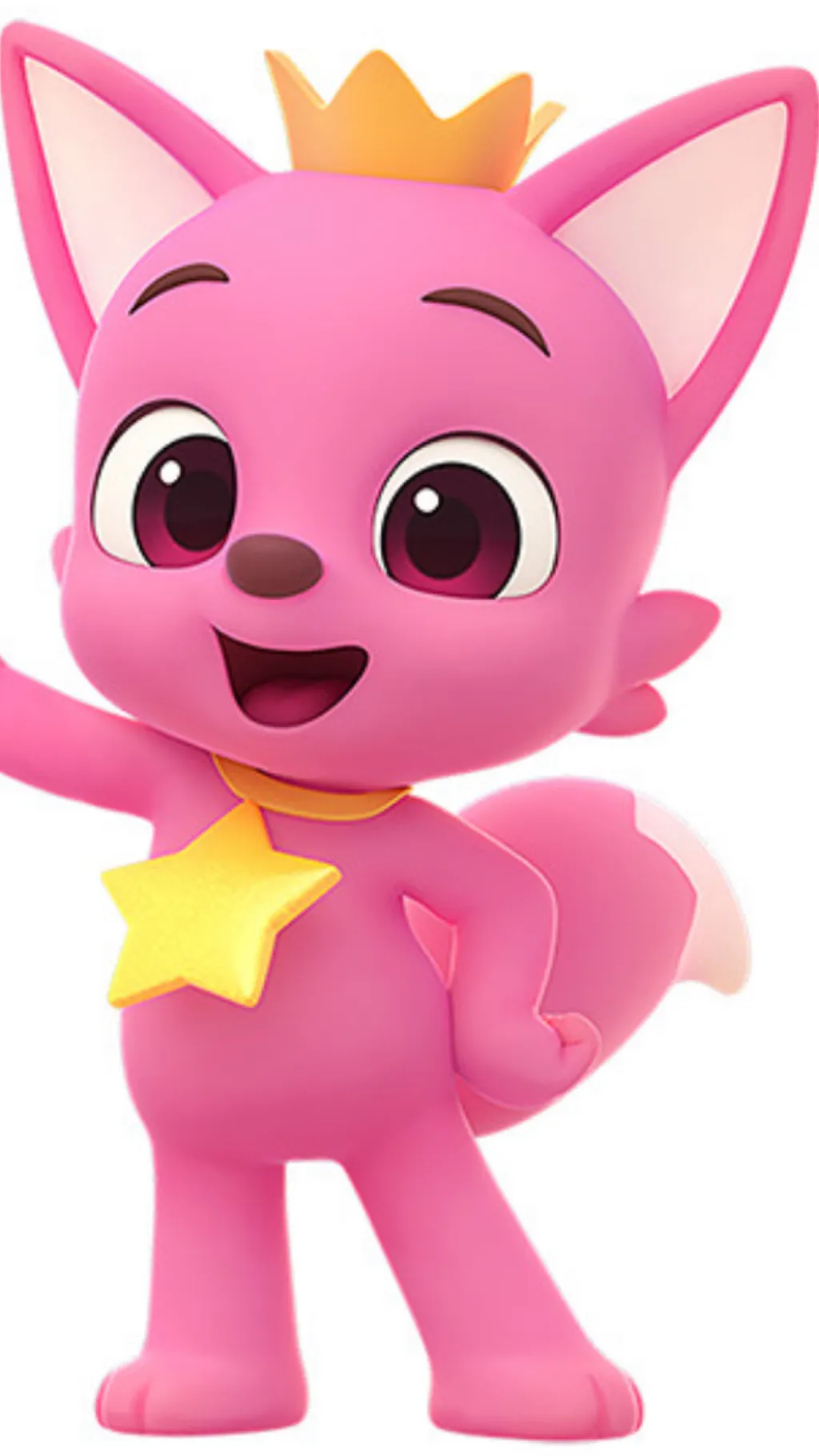 ai character: Pinkfong background