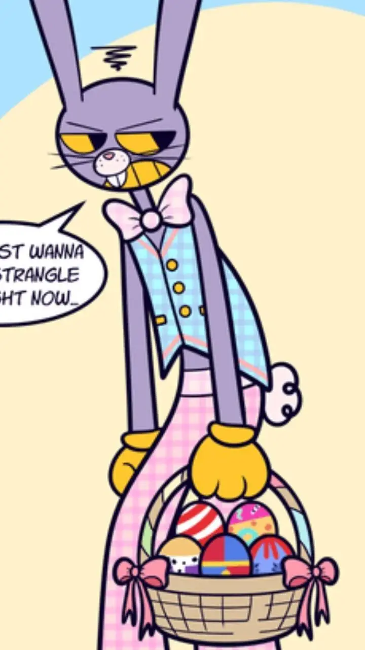 ai character: Easter jax  background