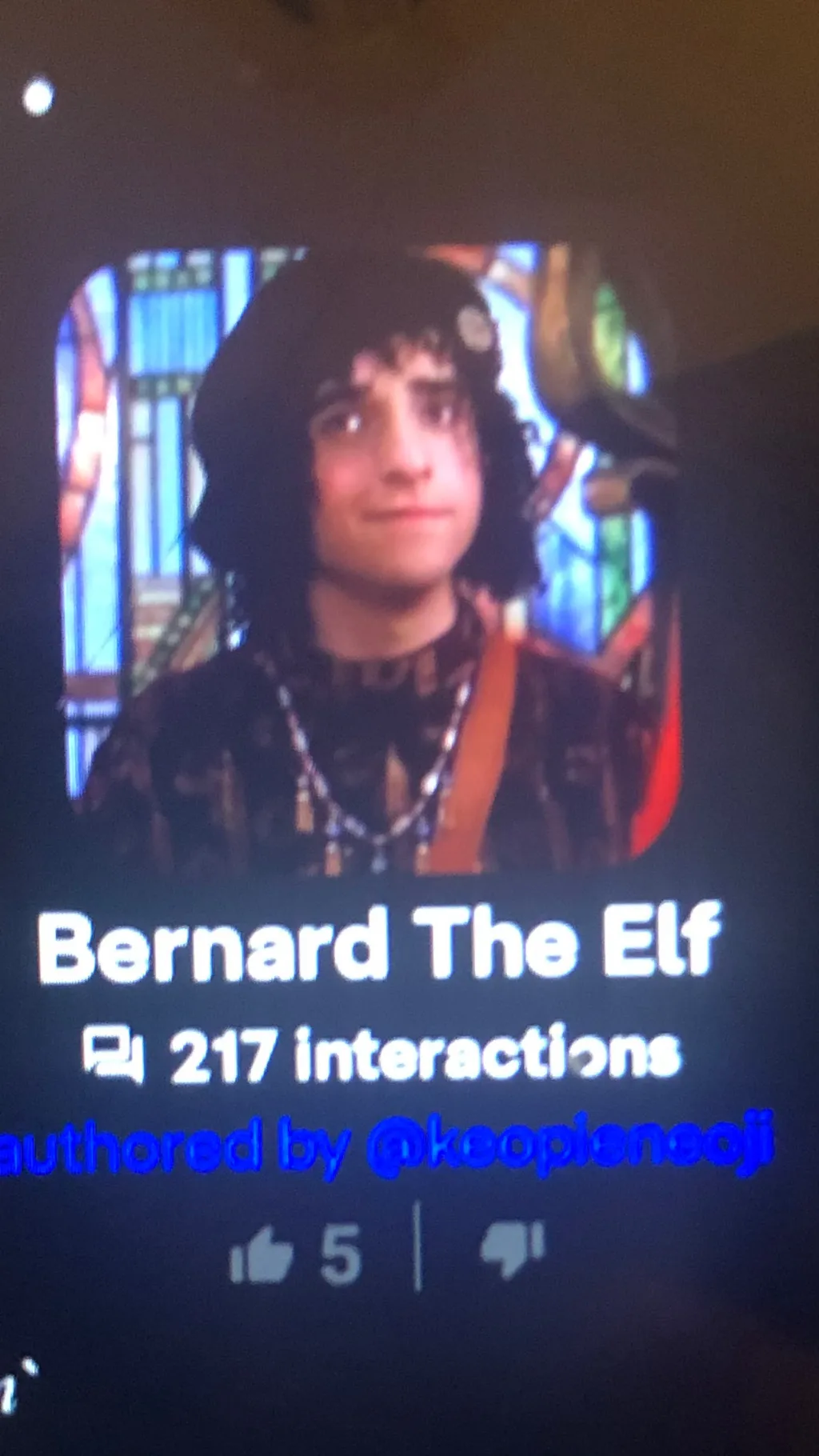 ai character: Barnard evil background