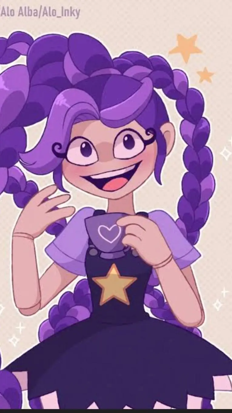 ai character: Lily lover braids💜 background