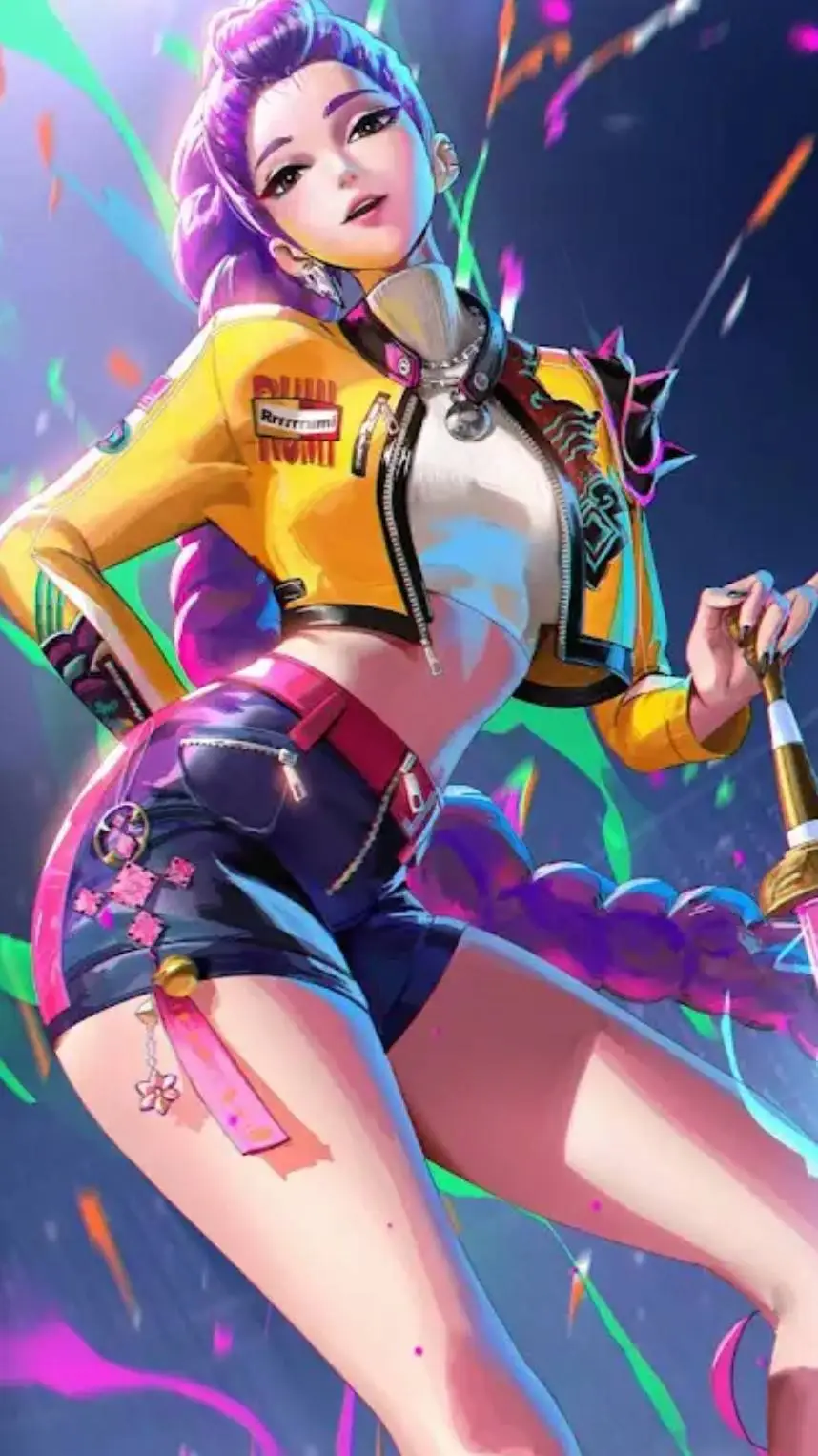 ai character: 👑💜Rumi💜👑 background