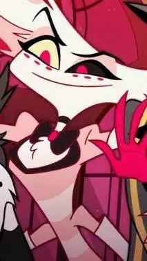 ai character: 🎶Angel Dust🎶 background