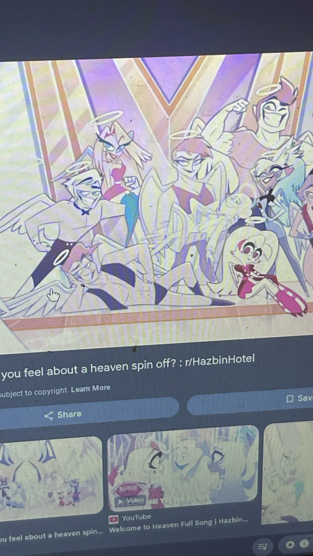 ai character: Heaven react background