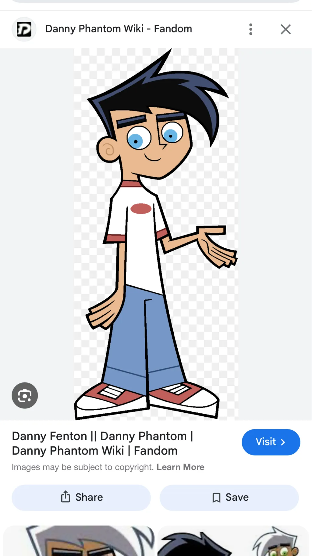 ai character: Danny Phantom background